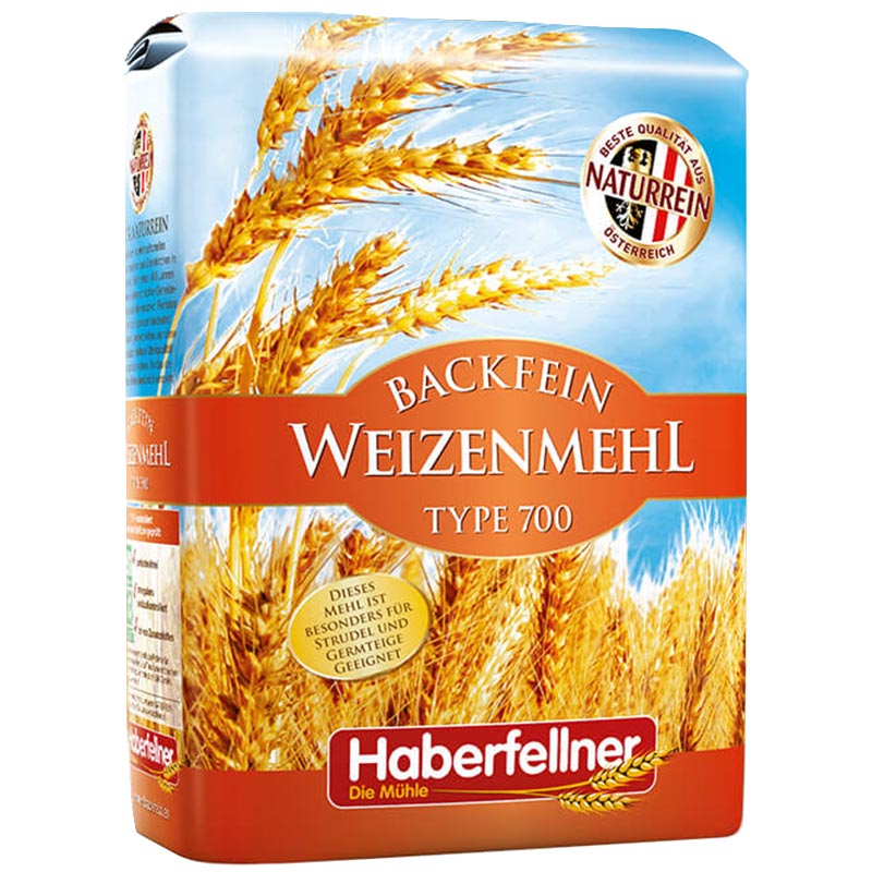 10x 1kg Haberfellner Weizenmehl Typ 550 (DE) 700 (AT) optimal