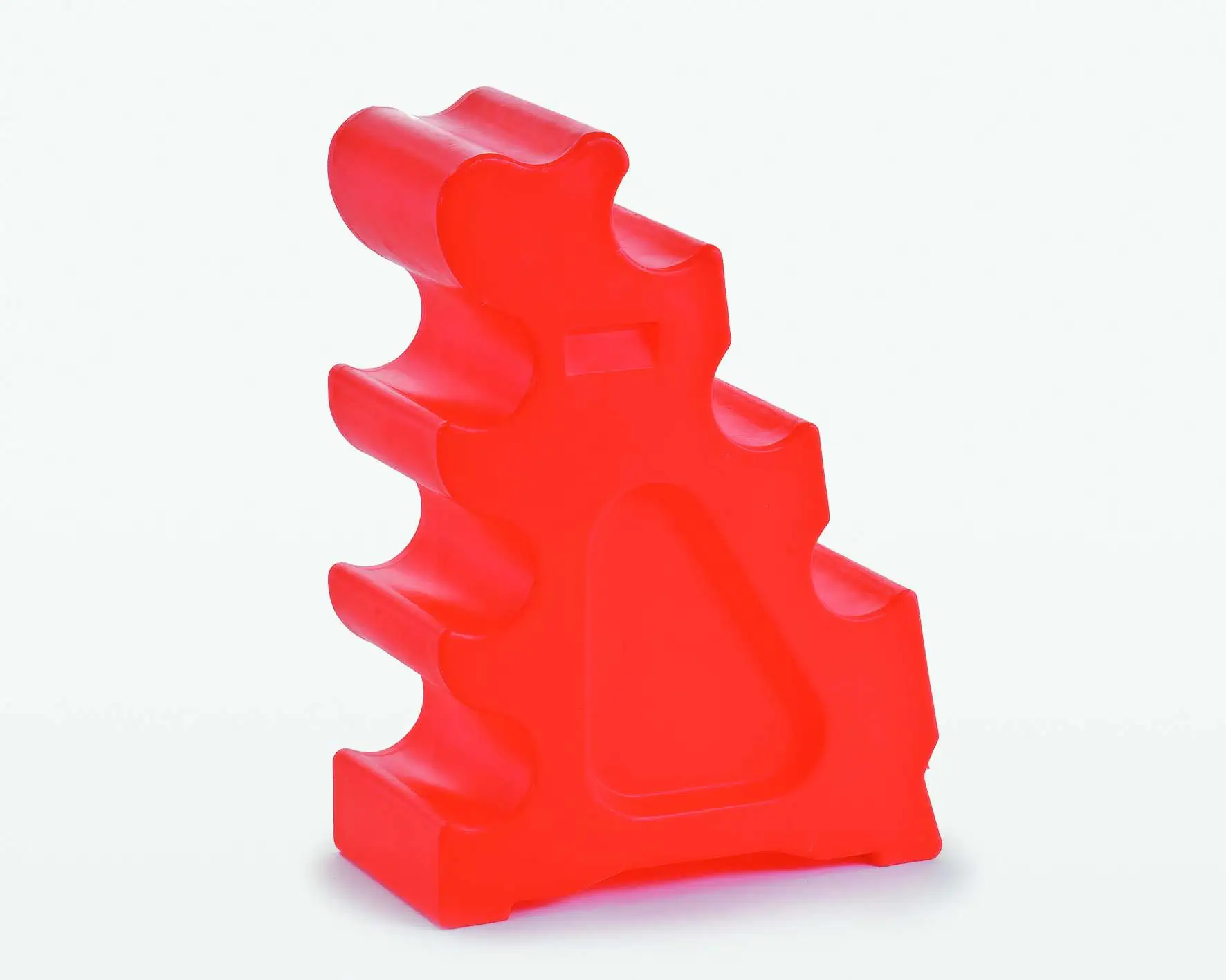 Horseblock aus Kunststoff 83x60x30 cm rot