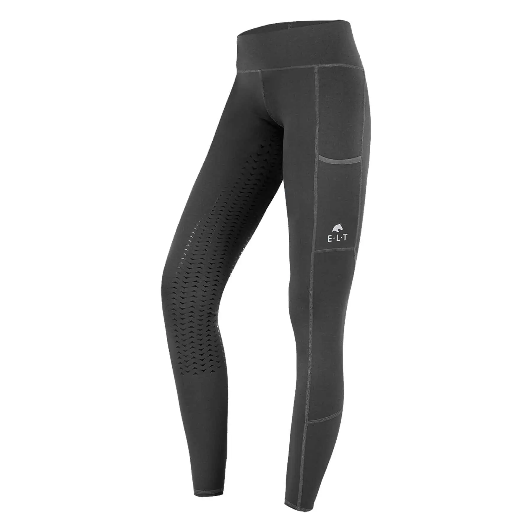 ELT Reitleggings Ella, asphalt, Gr. 128