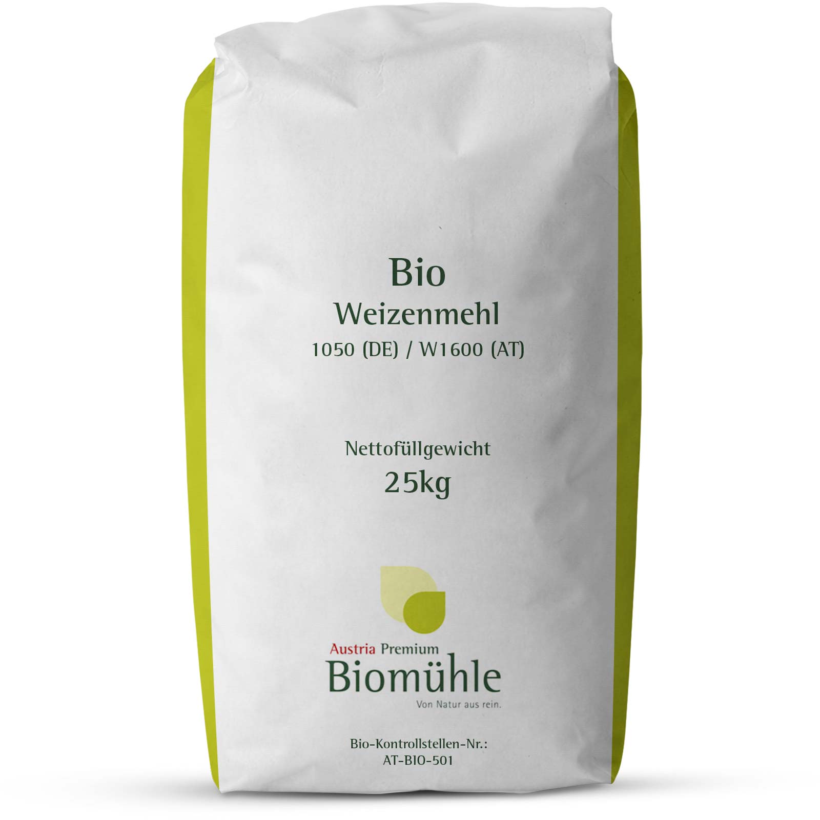 Bio Weizenmehl Type 1050 / W1600 25 kg