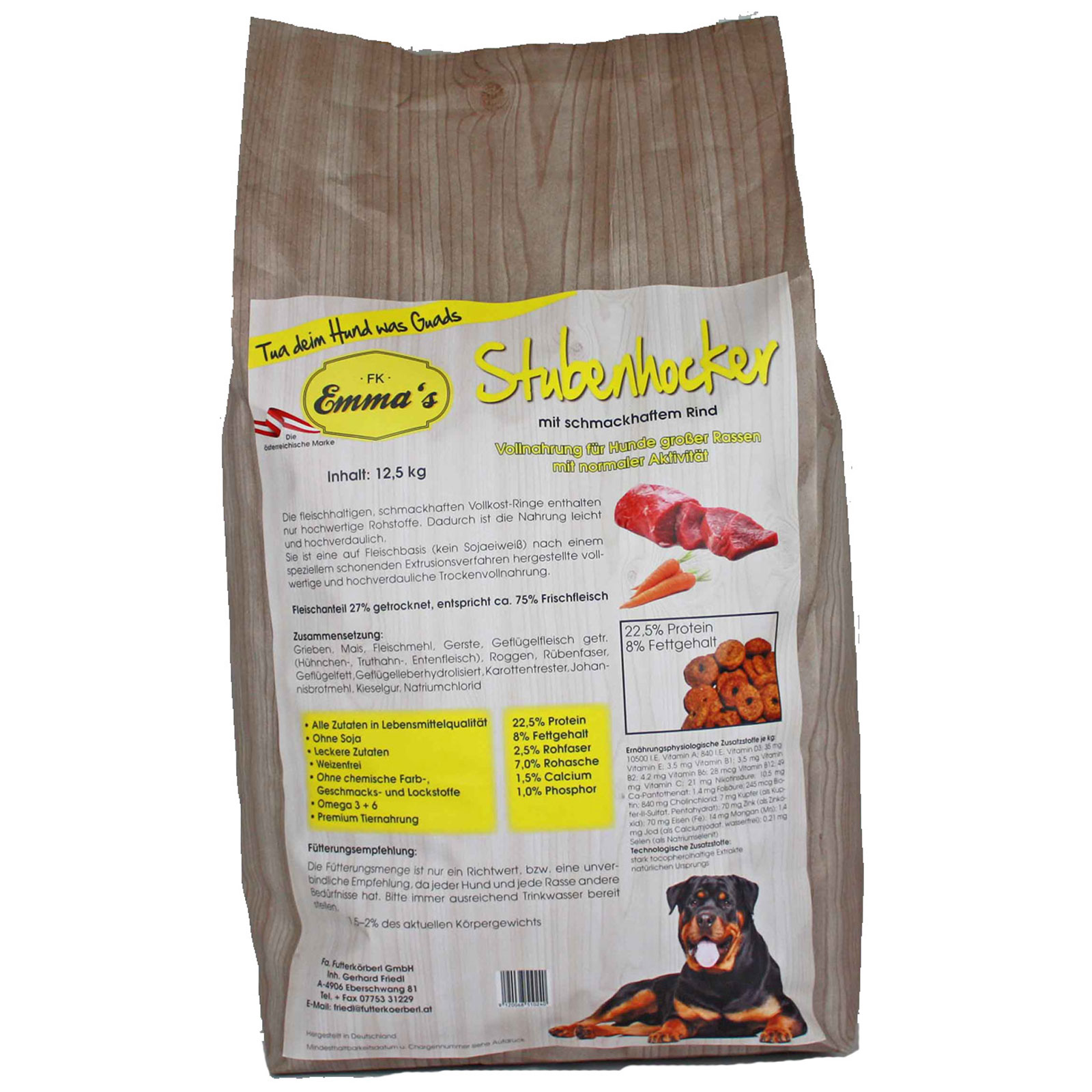 Emmas Hundefutter Stubenhocker 12,5 kg