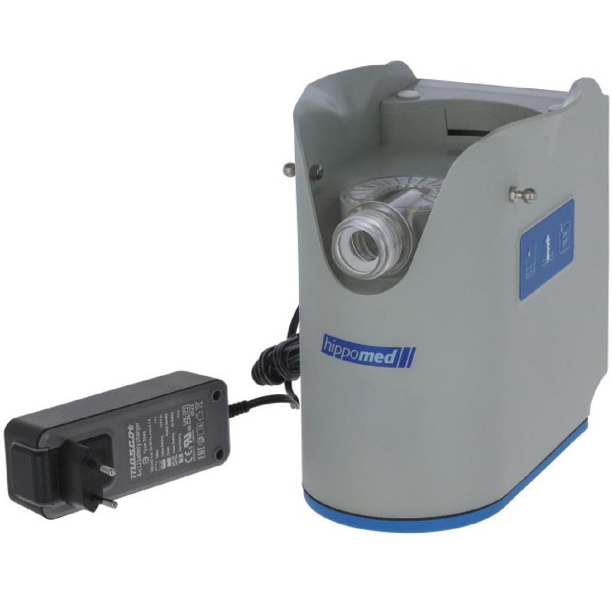 Hippomed Ultraschall-Inhalator Pferd AirOne Flex inkl. Warmblutmaske, Akku