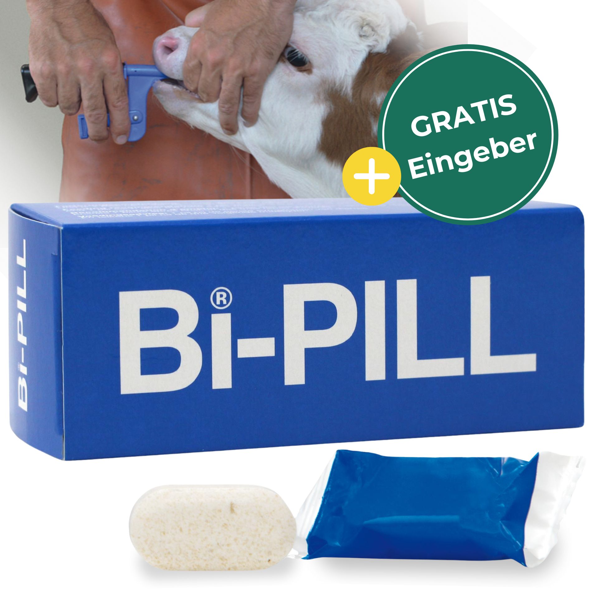 Bi-PILL bei Kälberdurchfall + GRATIS Junior Tabletteneingeber
