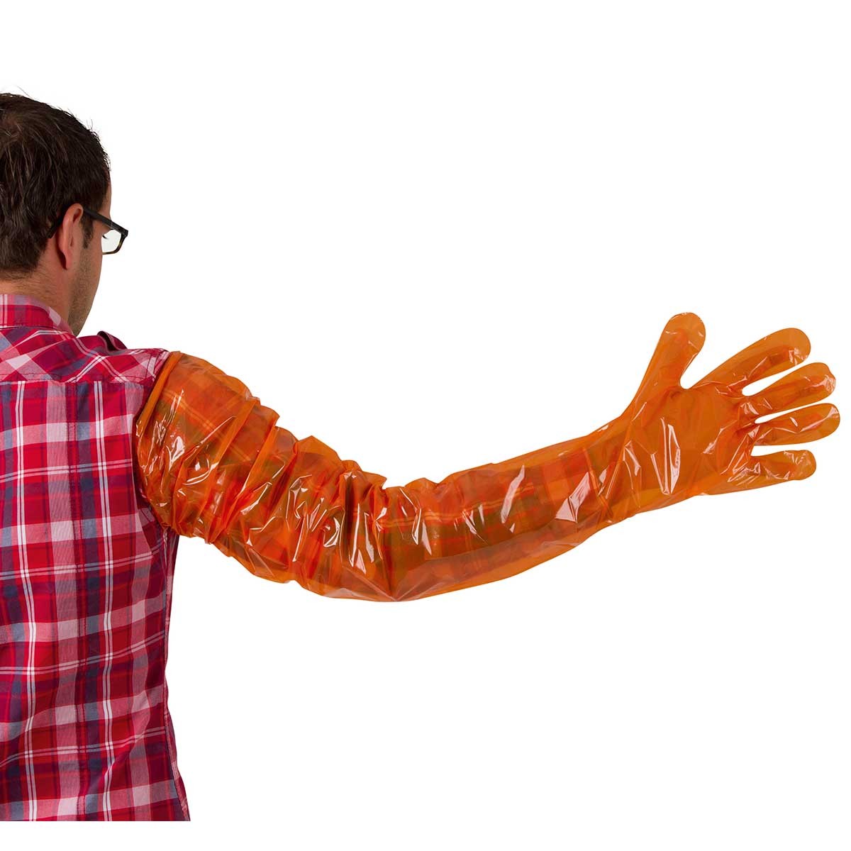 100x Einmalhandschuhe VETbasic orange