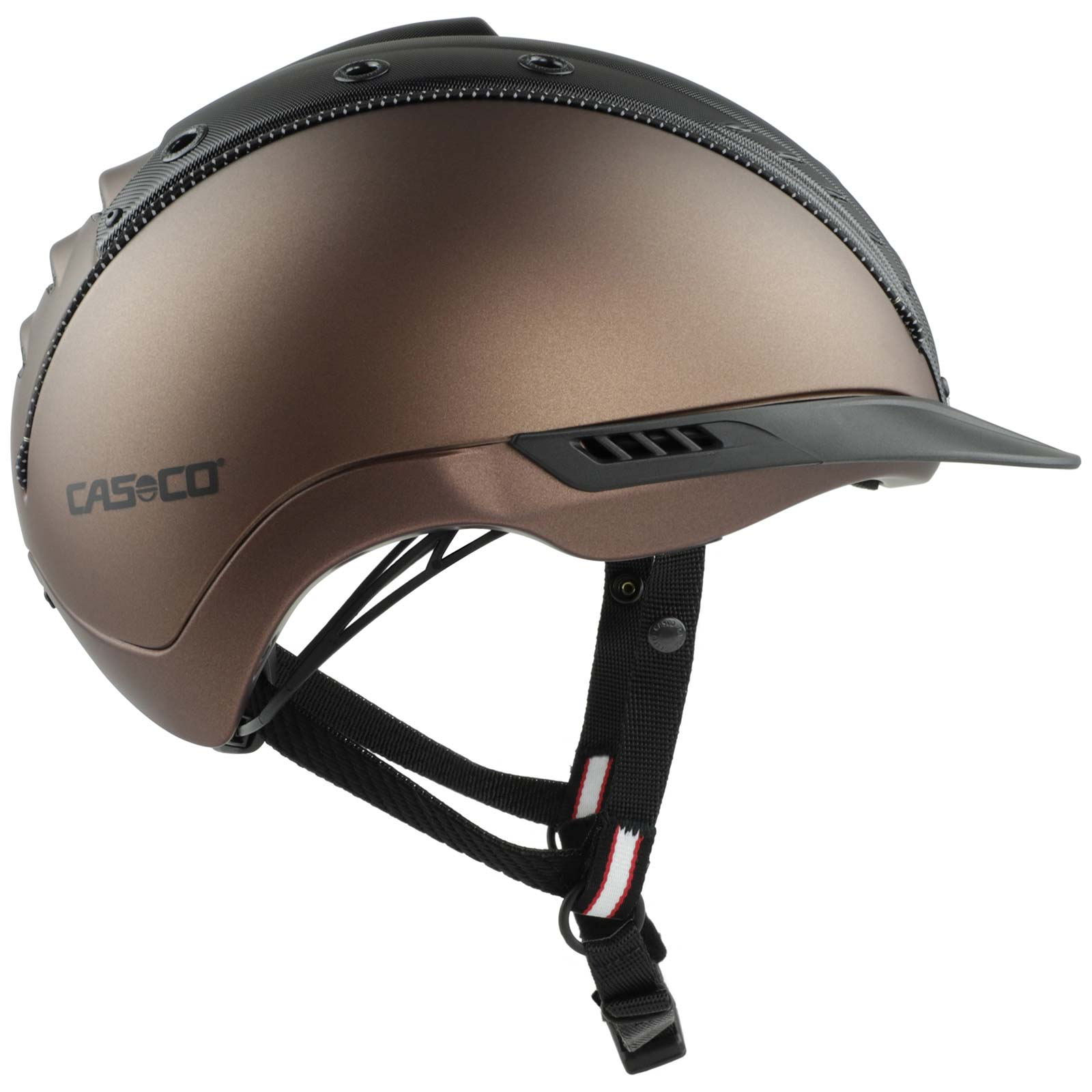 Casco Reithelm MISTRALL 2 Edition mocca - schwarz Struktur XS - S