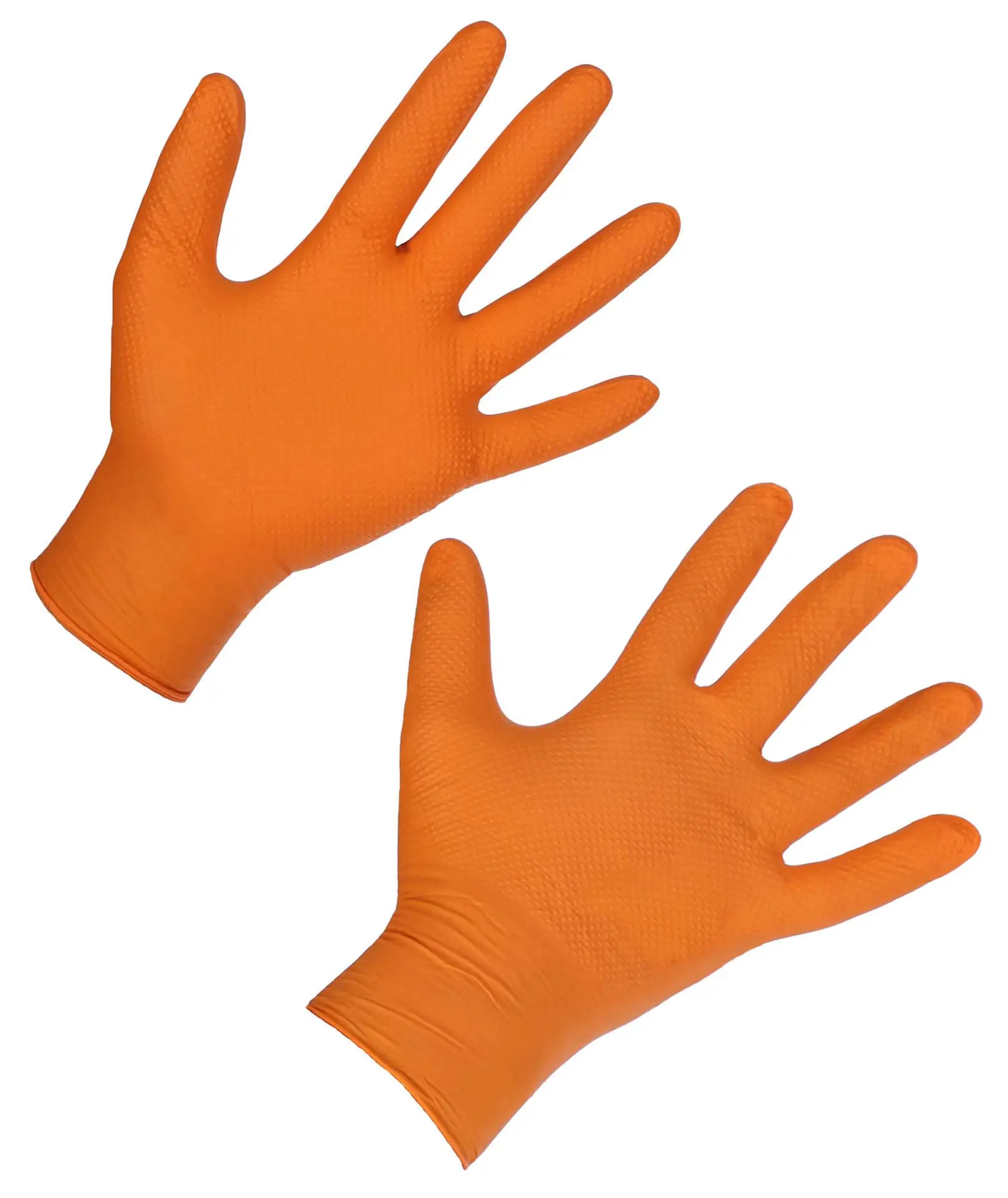Nitril Einmalhandschuh X-Grip 240 mm orange (50 Stk.)