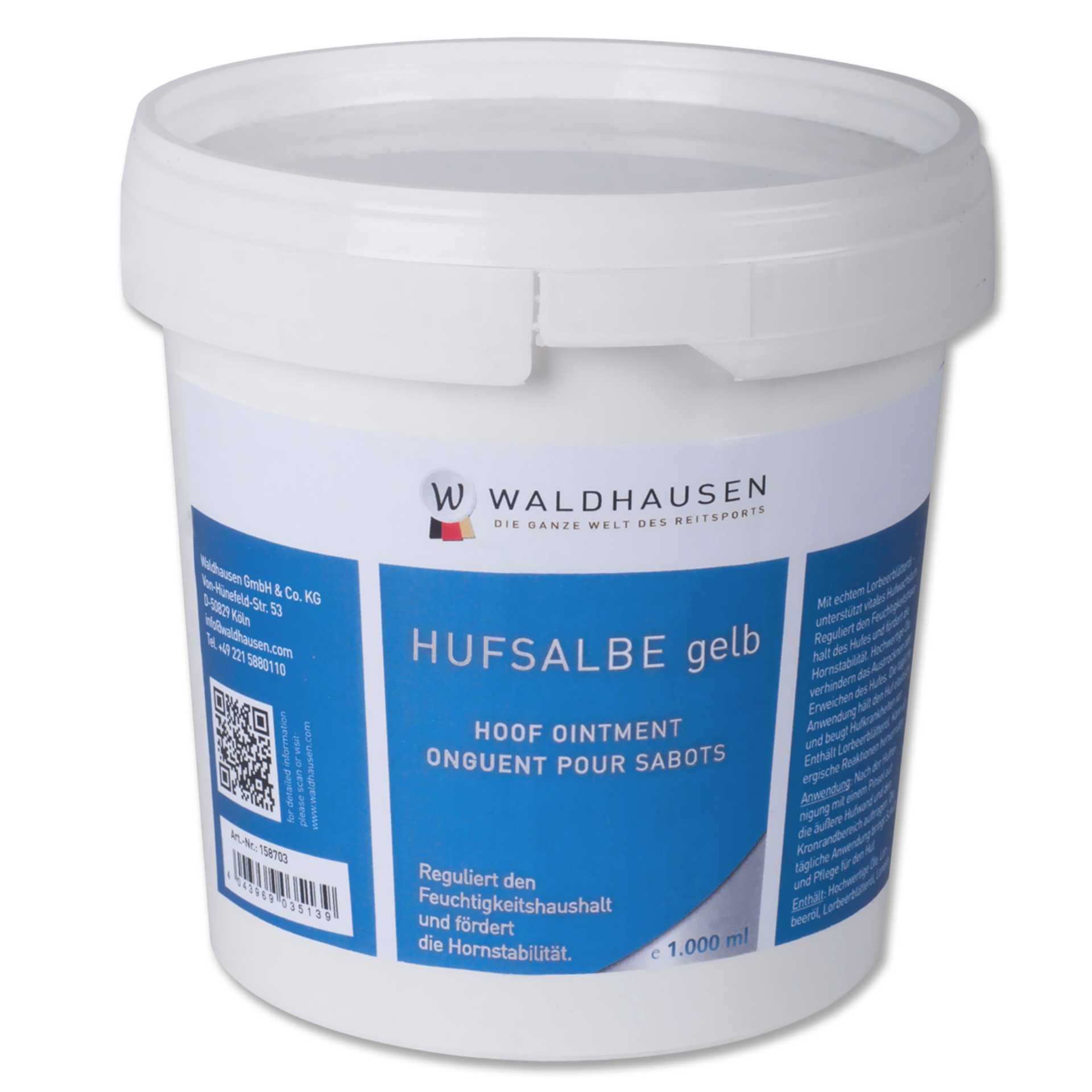 Waldhausen Huffett, gelb, 1000 ml