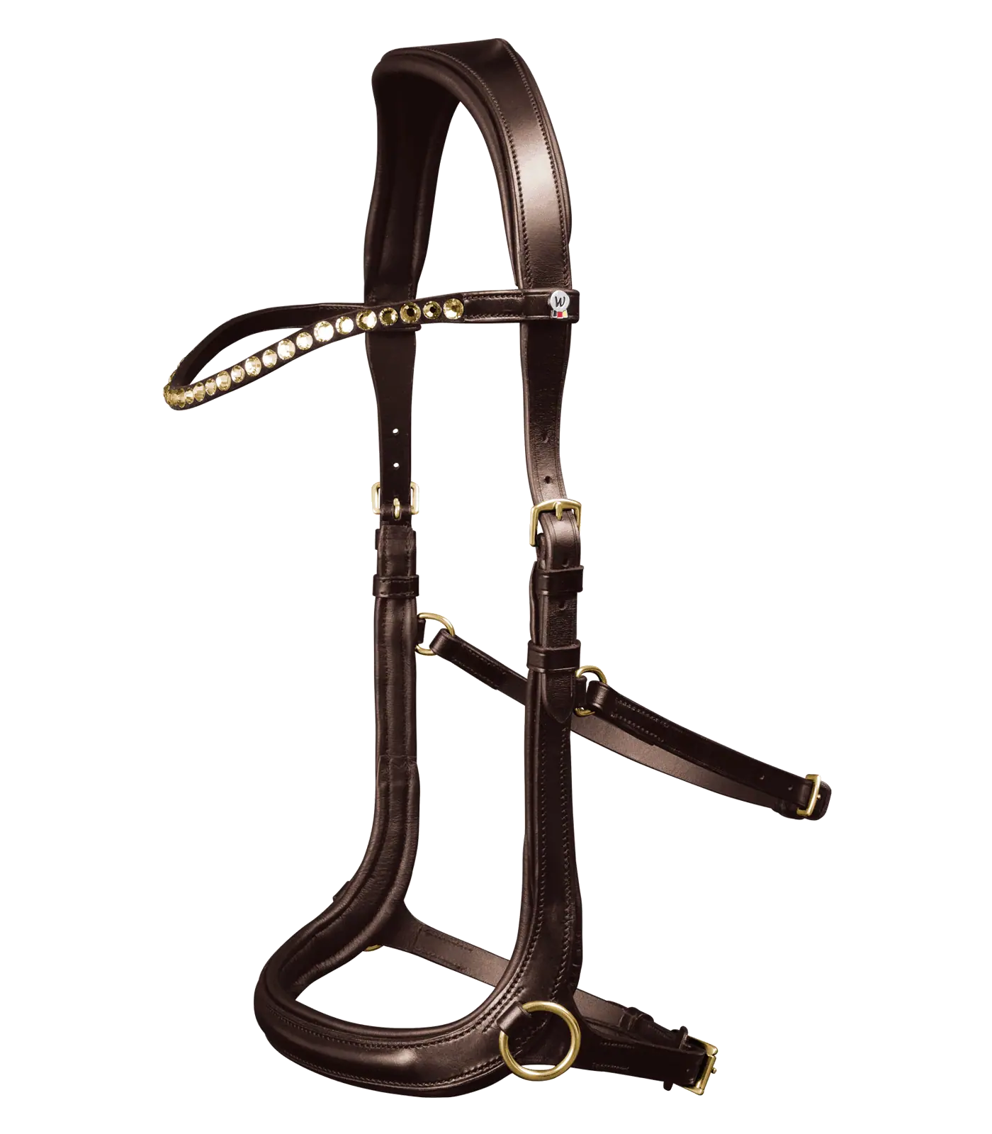 Waldhausen Trensenzaum X-Line Gebisslos Sensation, braun, COB