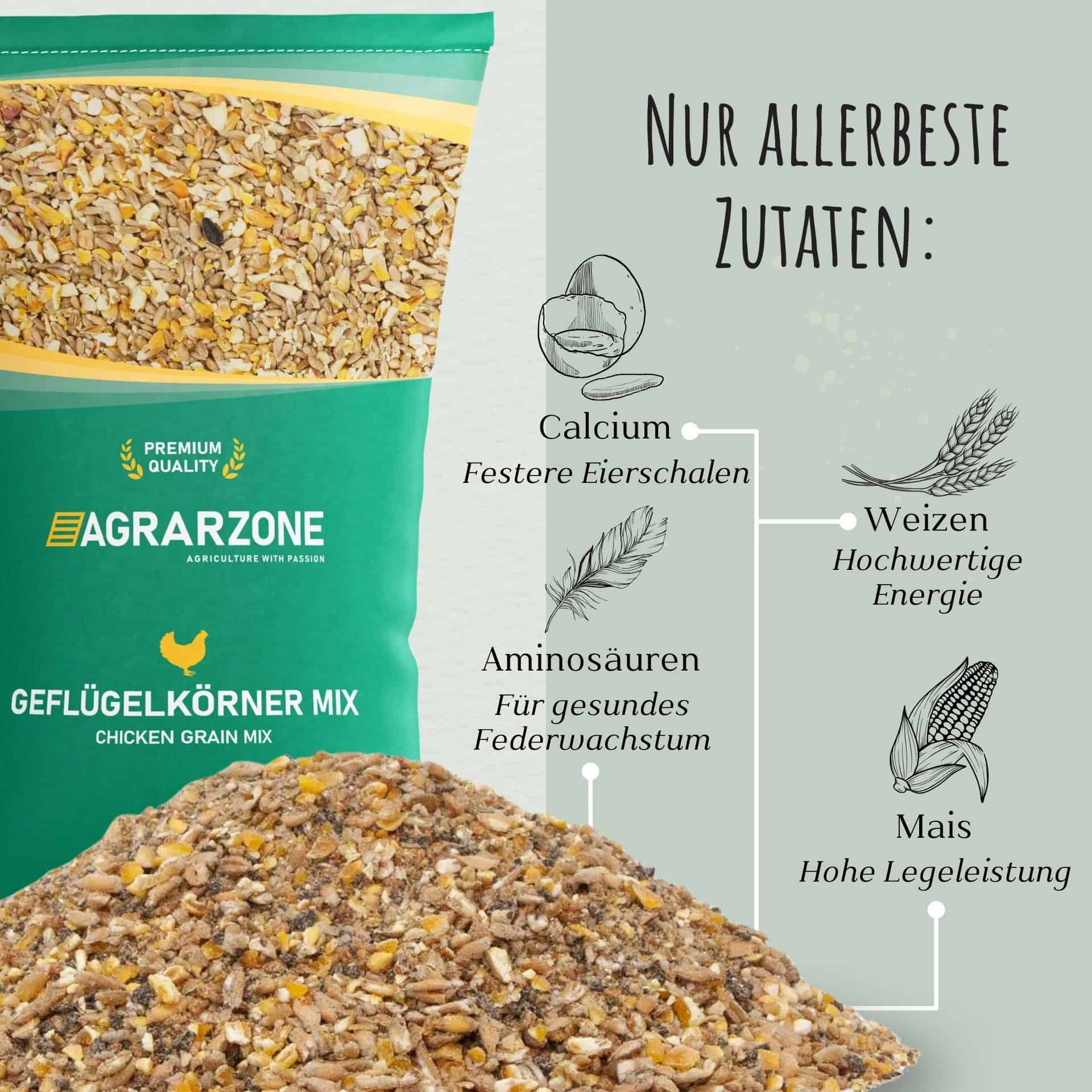 Agrarzone Bio Hühnerfutter Körner-Mix 25 kg