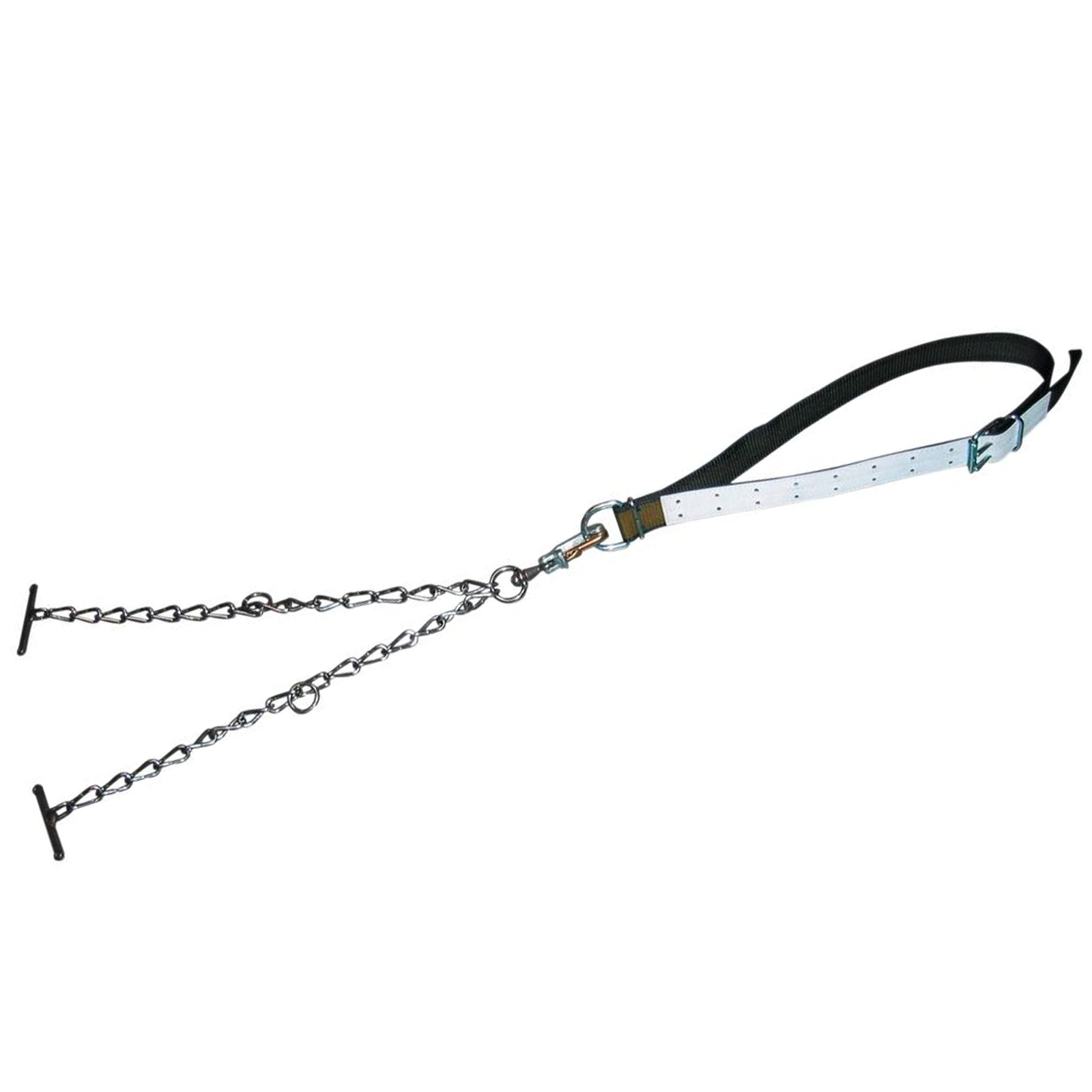 Bullenanbindung mit Halsband, Sicherheitsversluss, Knebel 170 x 7 cm