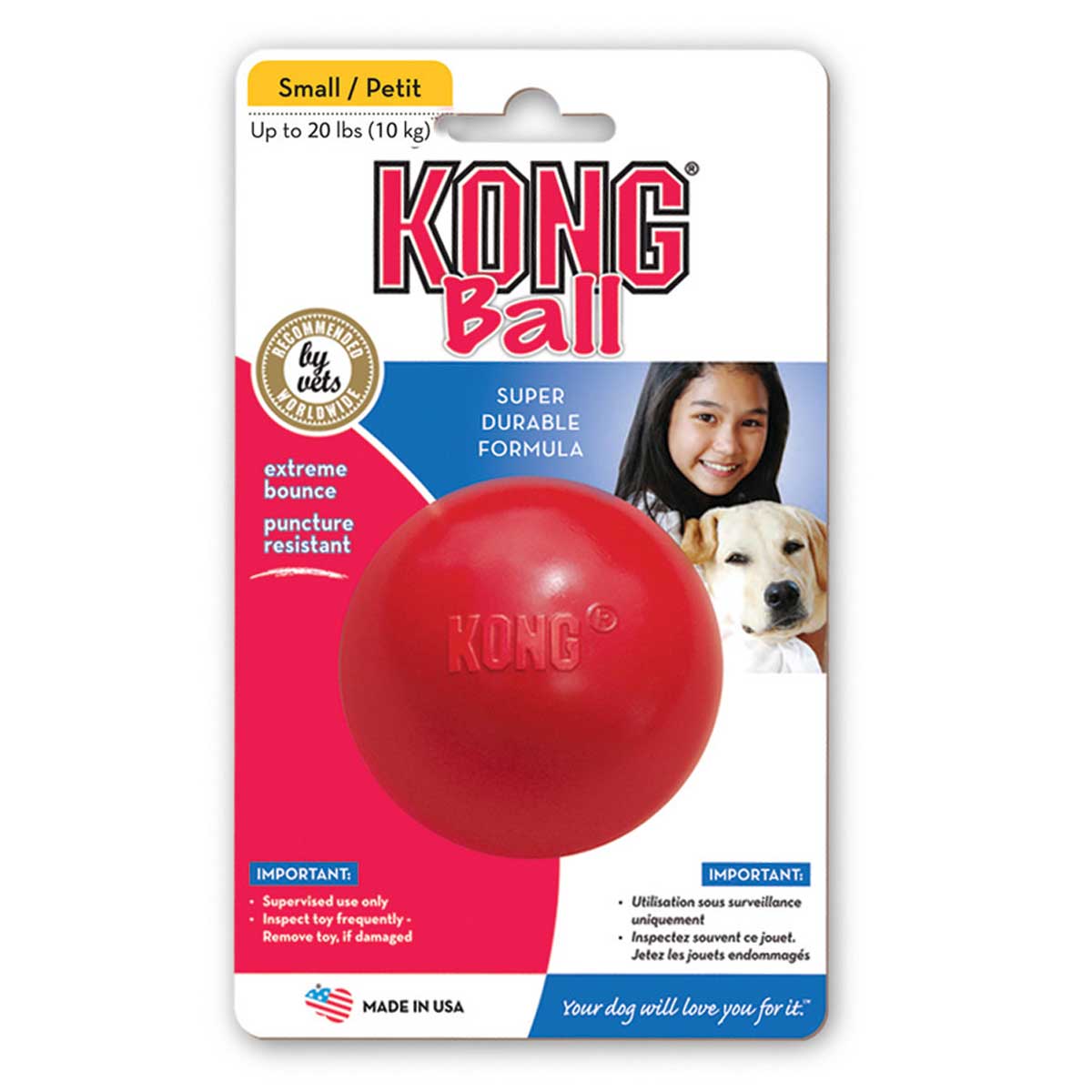 KONG BALL Hundespielzeug S