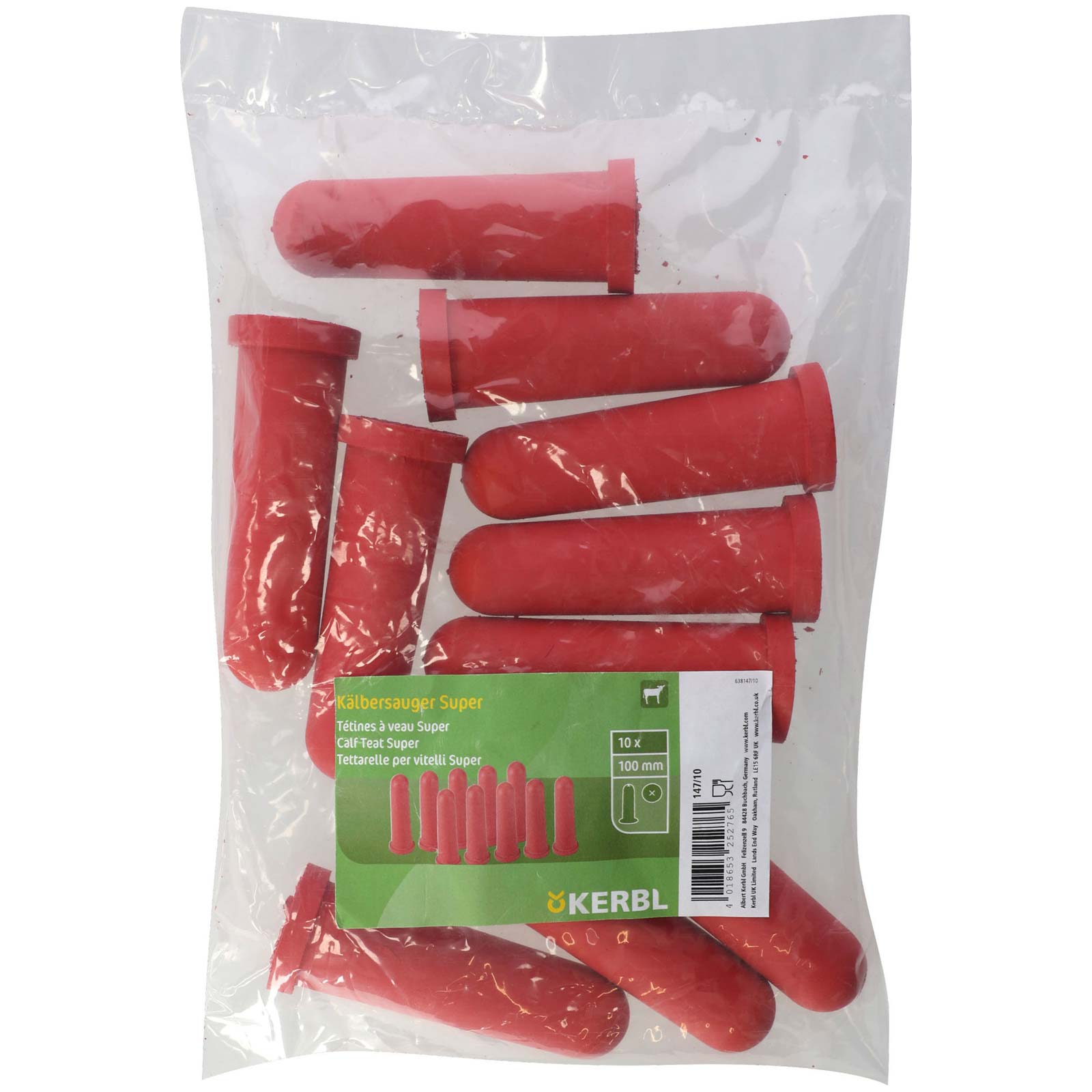 Kälbersauger Super rot 100 mm (10er Pack)