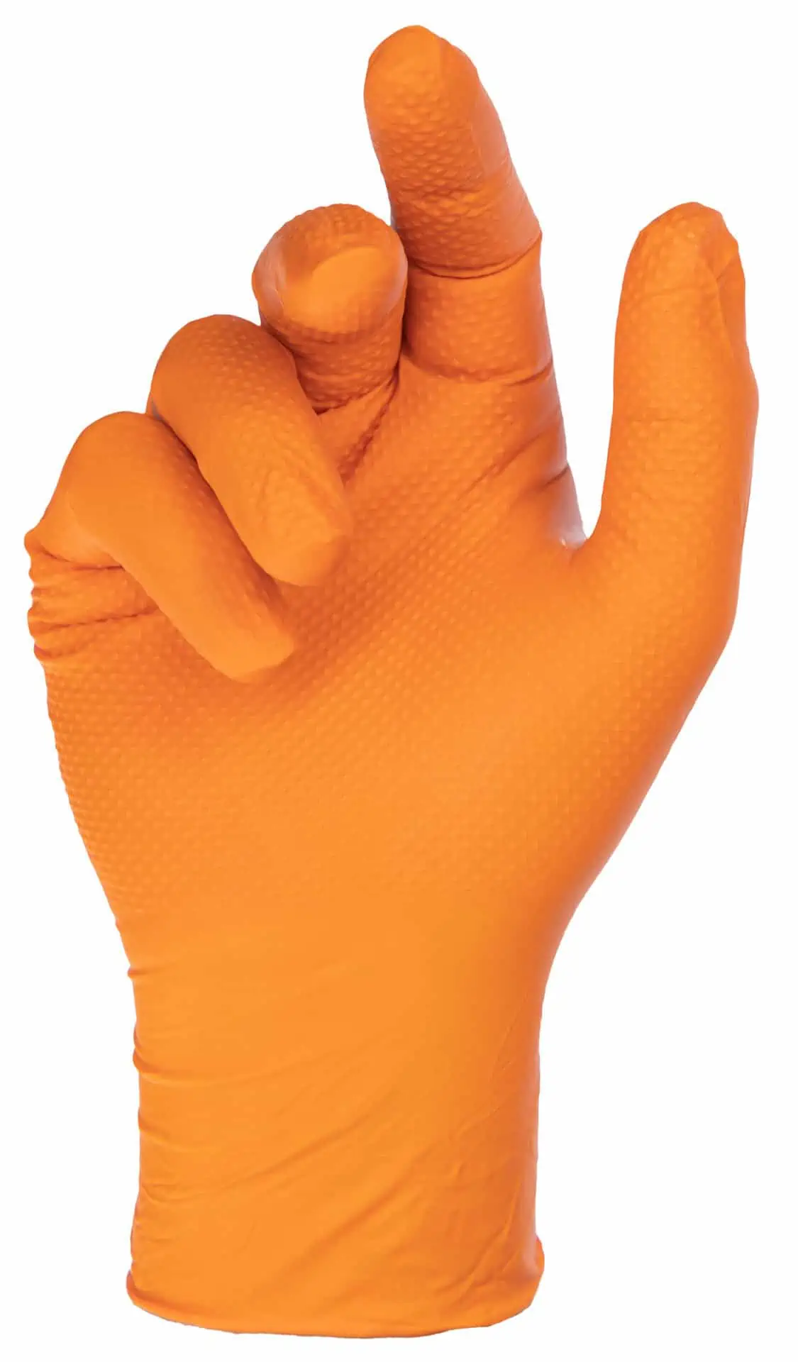 Nitril Einmalhandschuh X-Grip 240 mm, 50 St, Gr. XL, orange