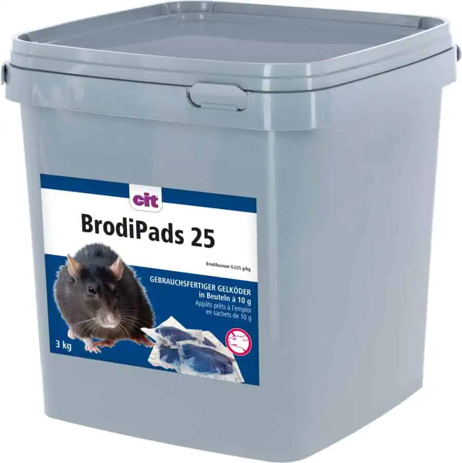 BrodiPads 25 Rattenköder 3 kg