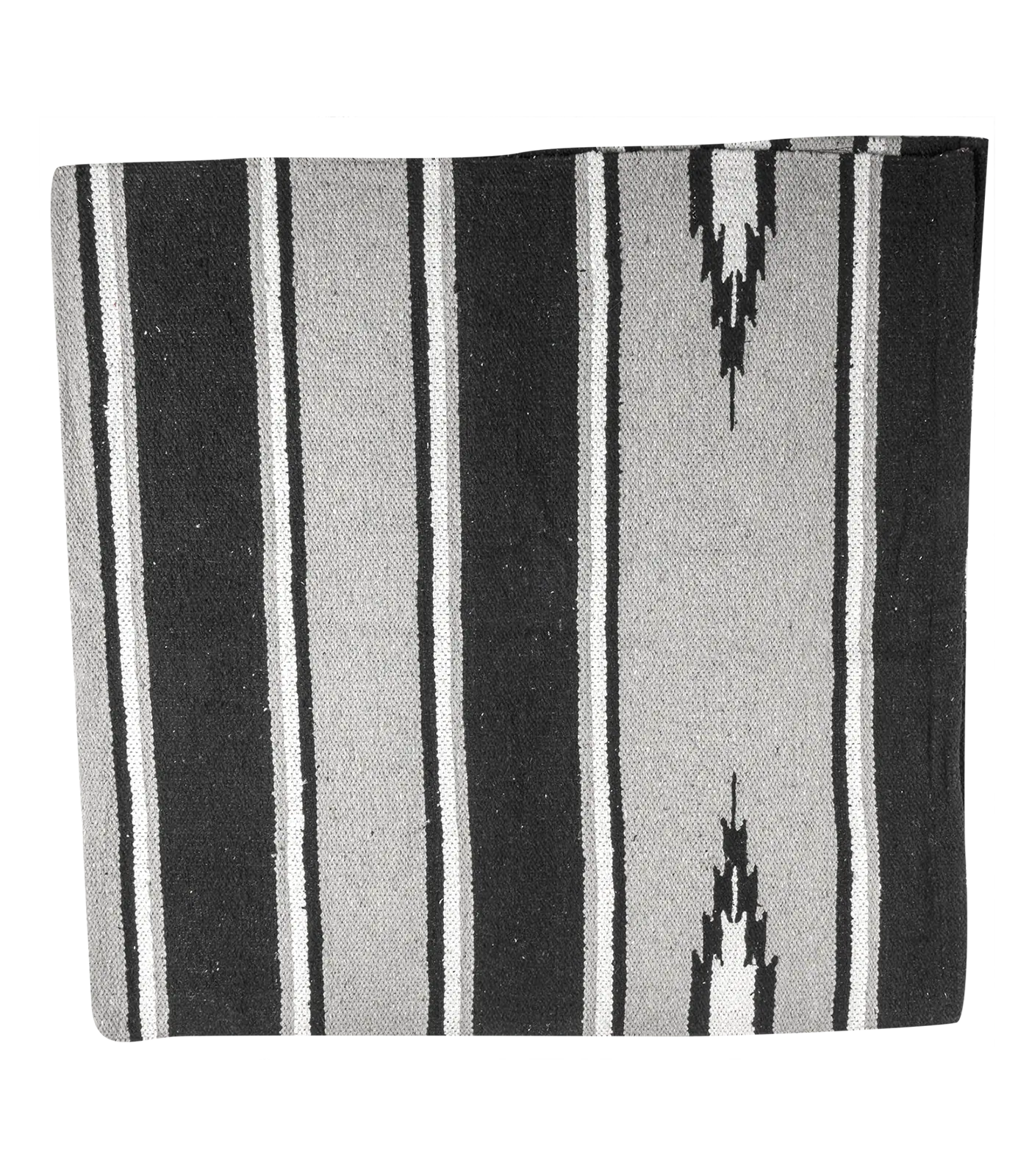 Waldhausen Navajo Decke, schwarz/hellgrau, FULL