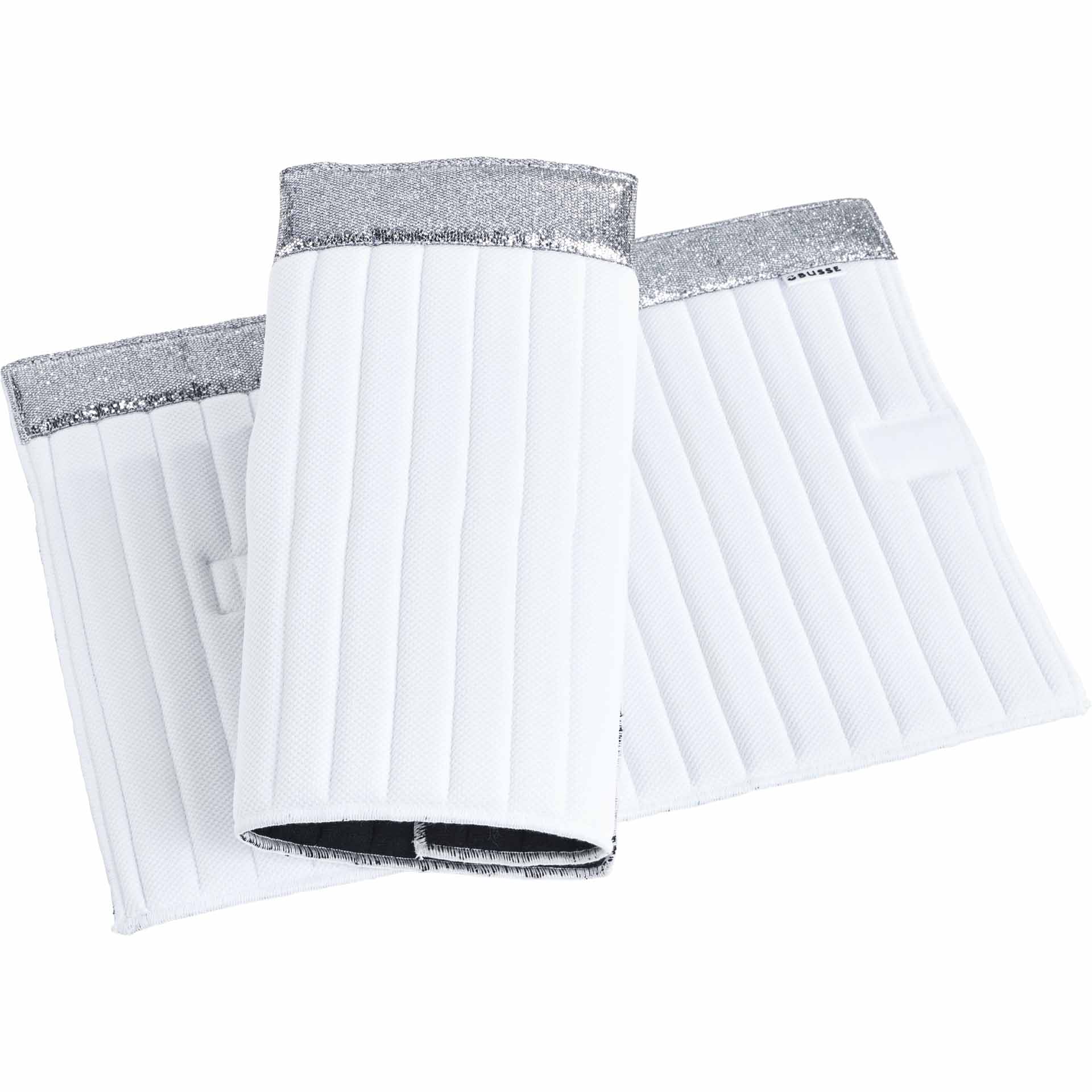 BUSSE Bandagen-Unterlagen KLETT GLITTER 33x45 weiß/silber