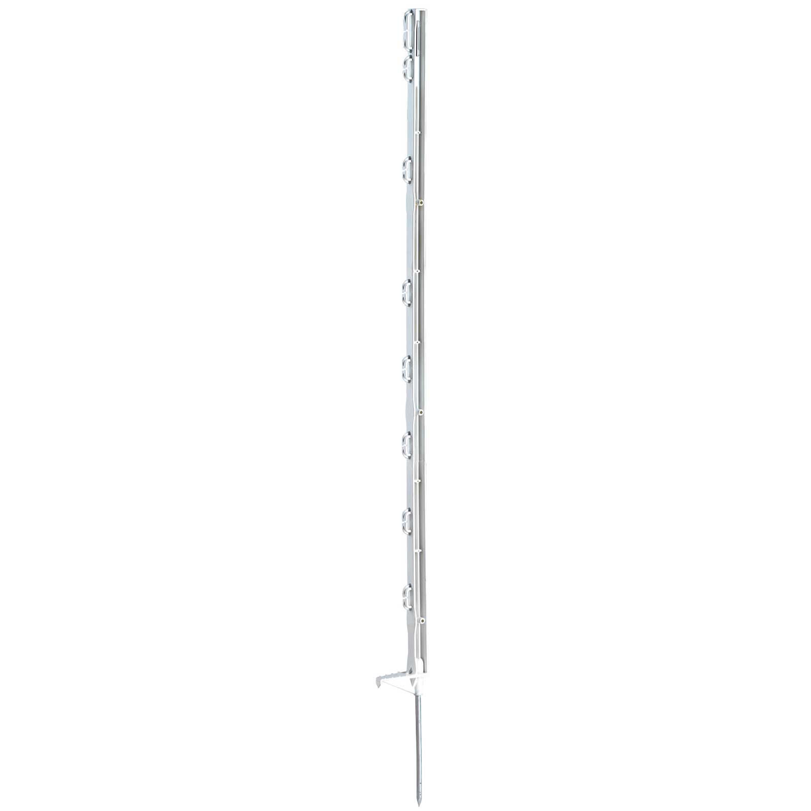 Kunststoffpfahl Eco 105 cm, Einzeltritt, weiß (5er Pack)