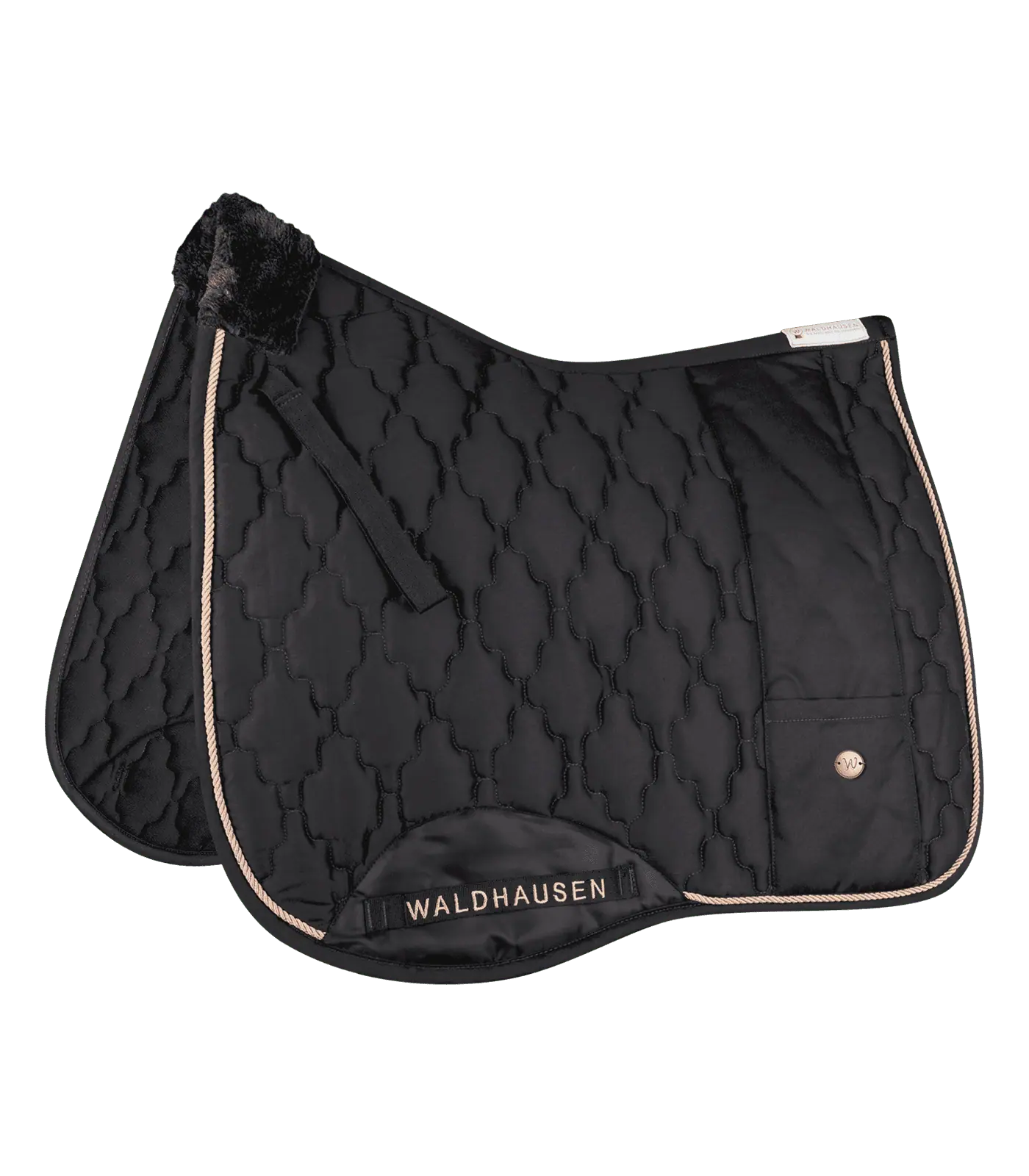 Waldhausen Schabracke modern rosé, schwarz/gold, D