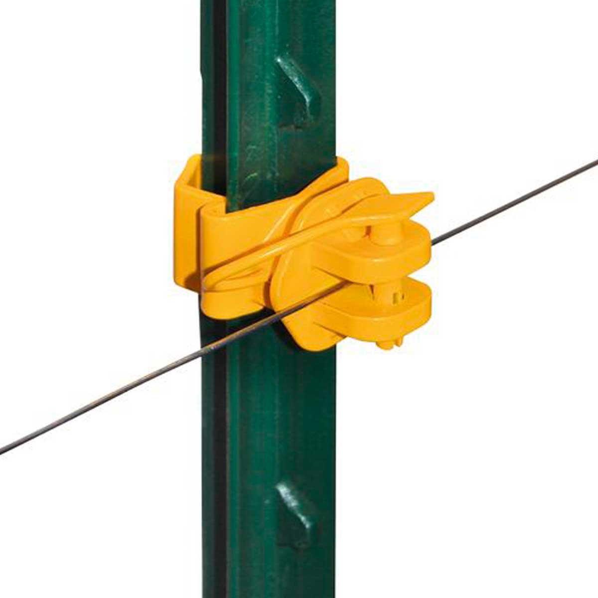 25x T-Post, T-Pfosten Pinlock Isolator gelb