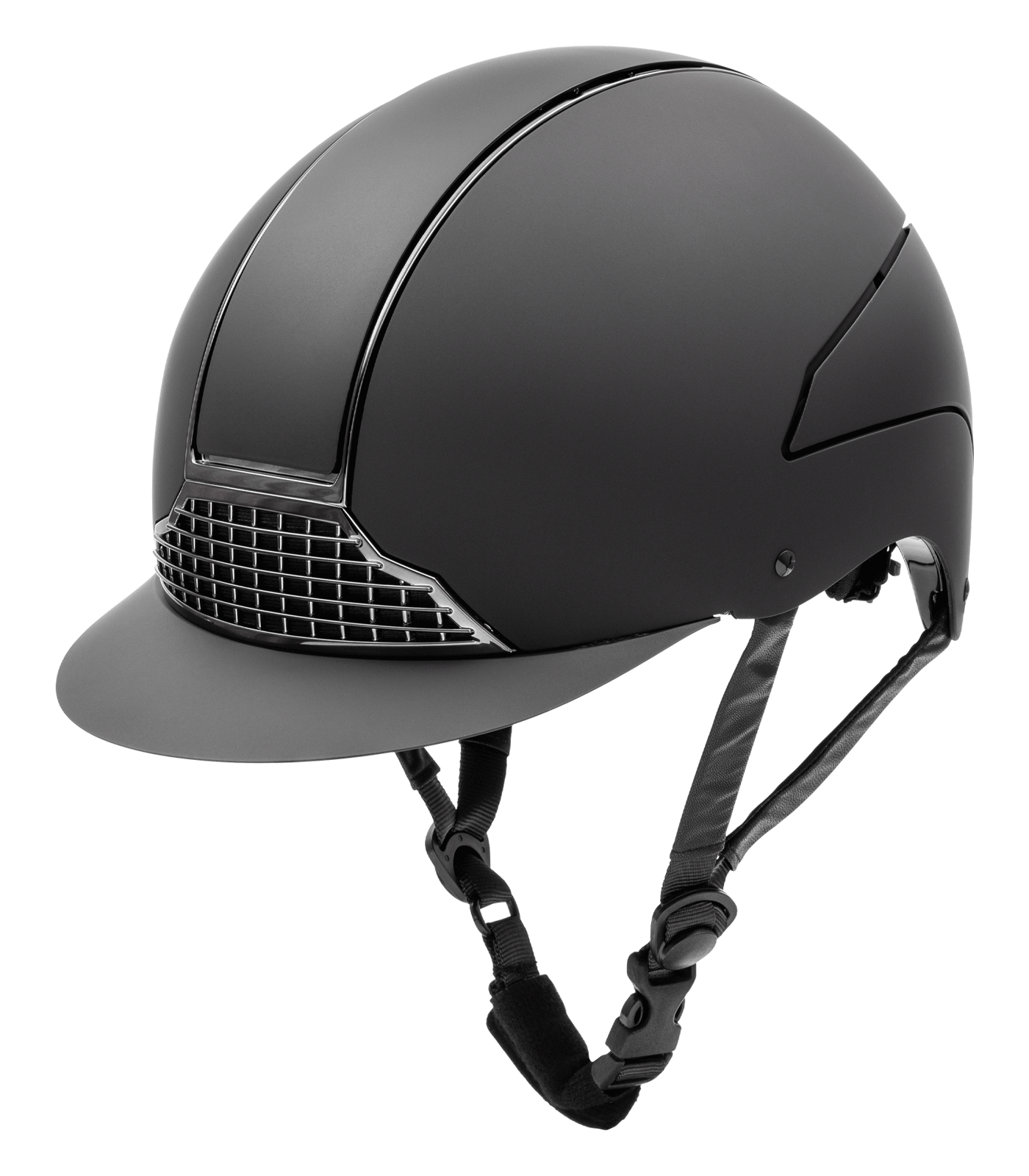 SWING Reithelm H24 chrome, schwarz matt, 51 - 55 cm