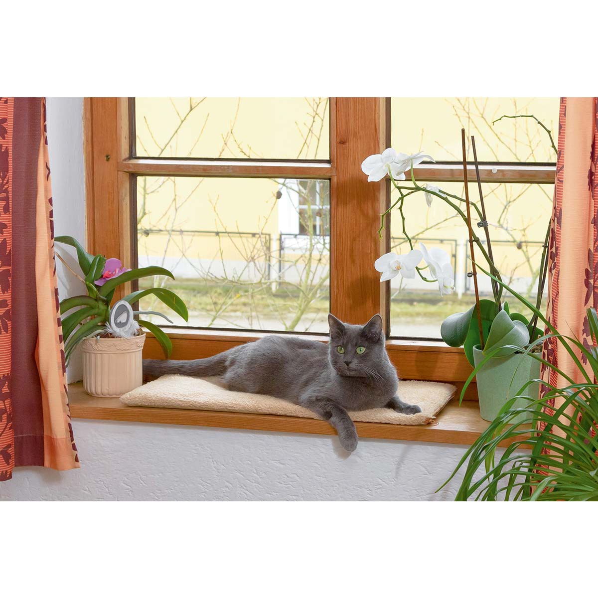 Kerbl Fenster-Liegekissen Katzen selbstwärmend