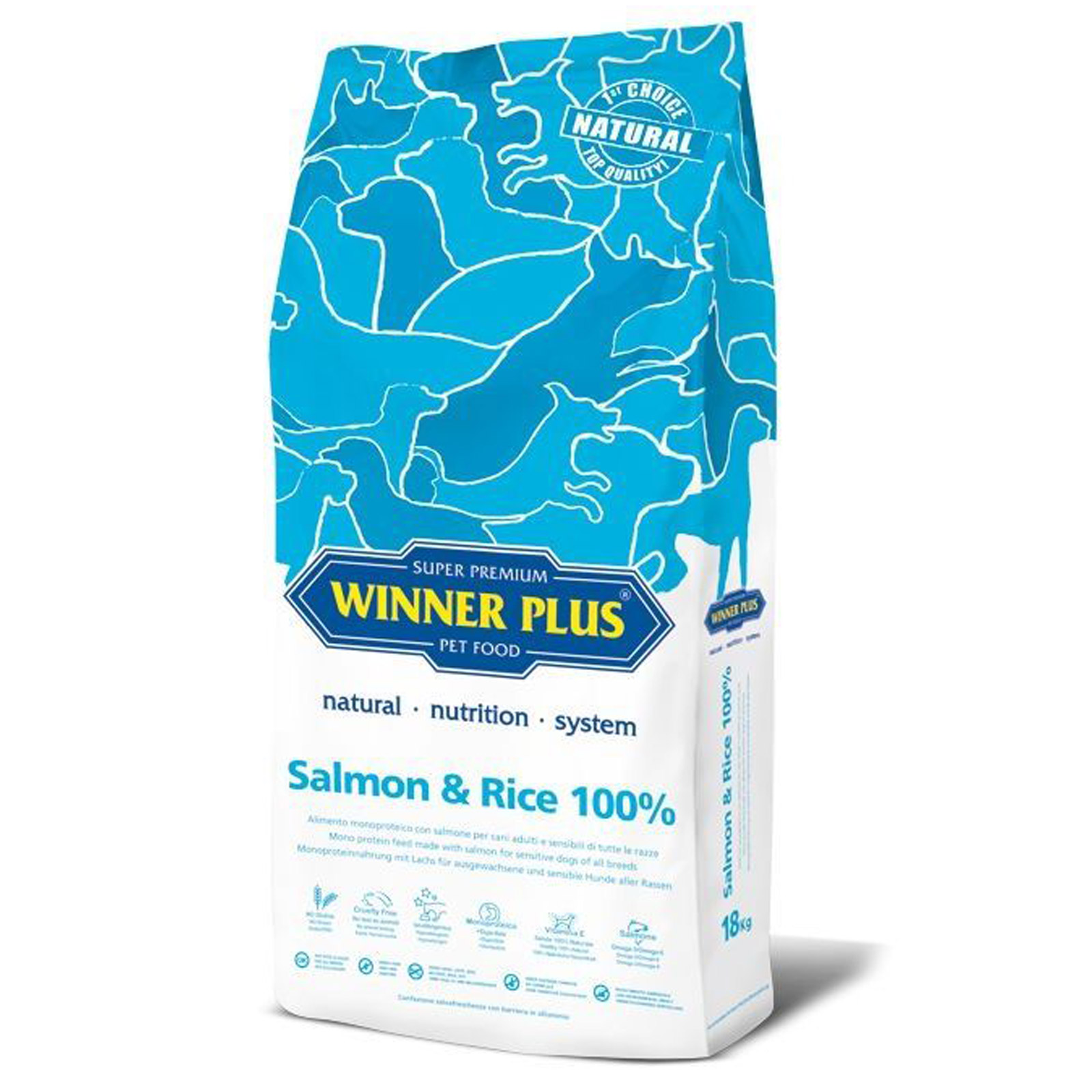 Winner Plus Super Premium Salmon & Rice 100% 3 kg