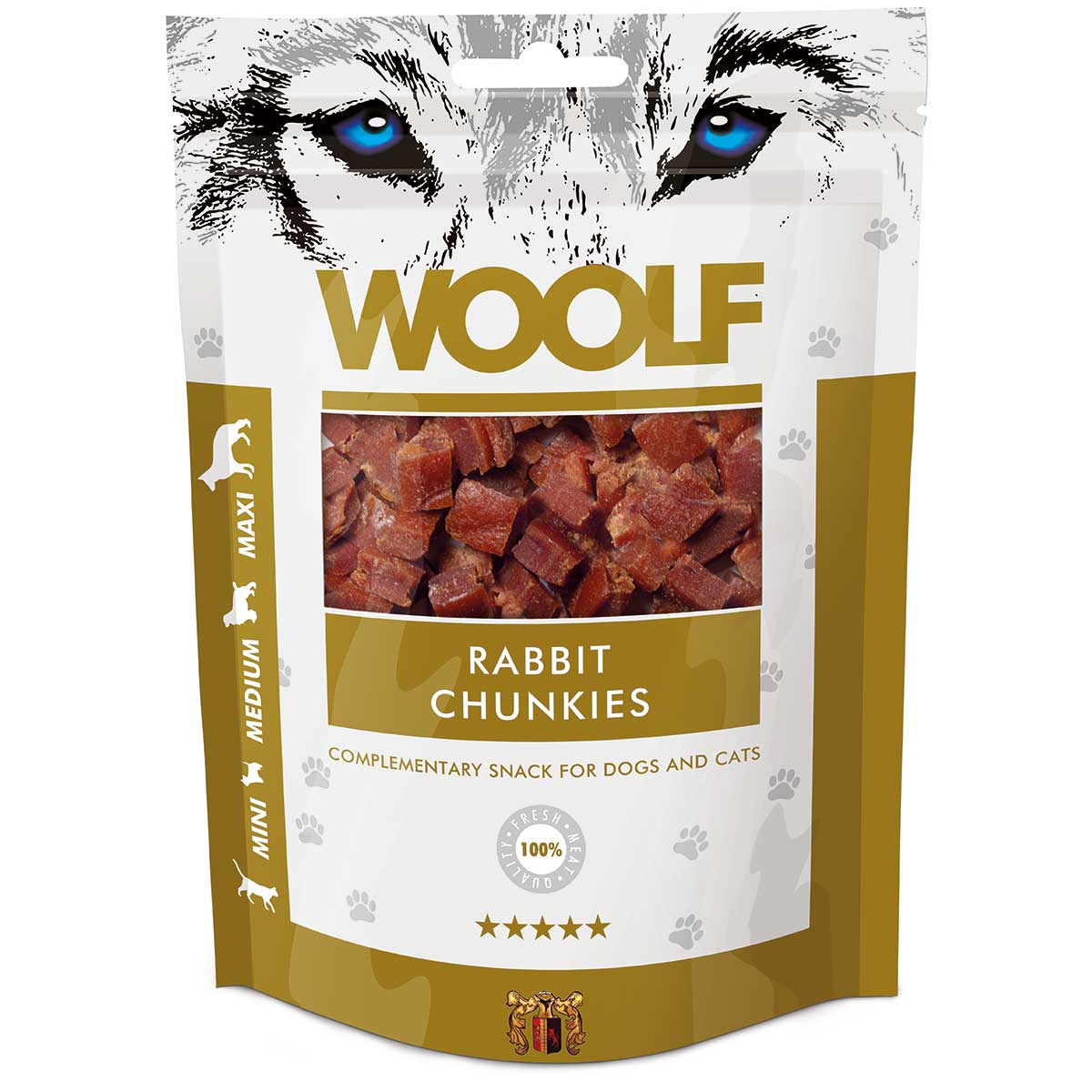Woolf Hundeleckerli Kaninchen Chunkies