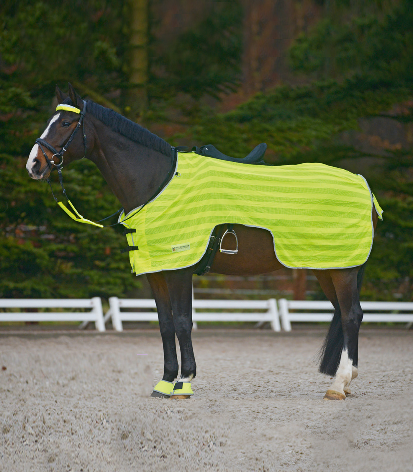 Waldhausen Reflex Ausreitdecke, neon gelb , 145 cm
