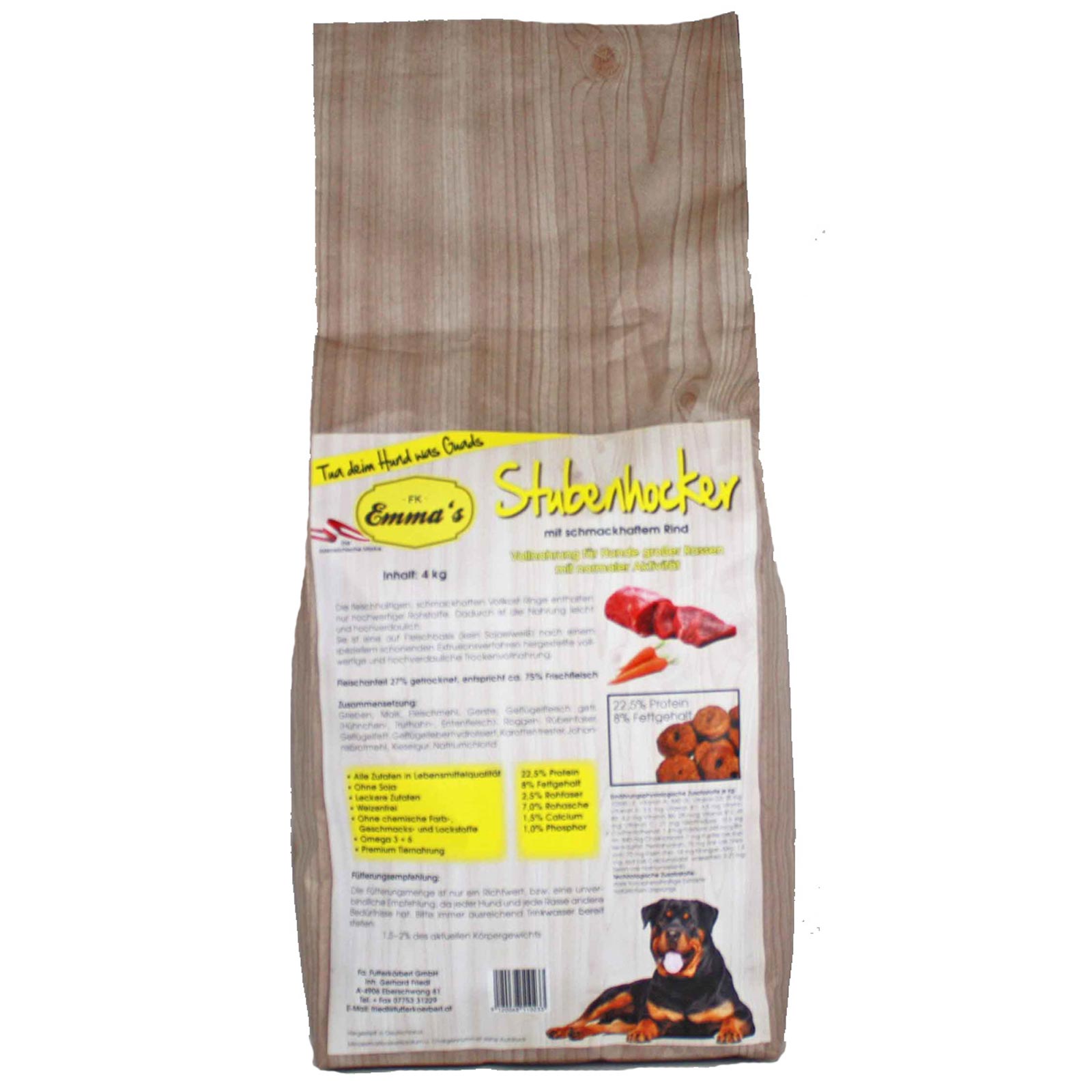 Emmas Hundefutter Stubenhocker 4 kg