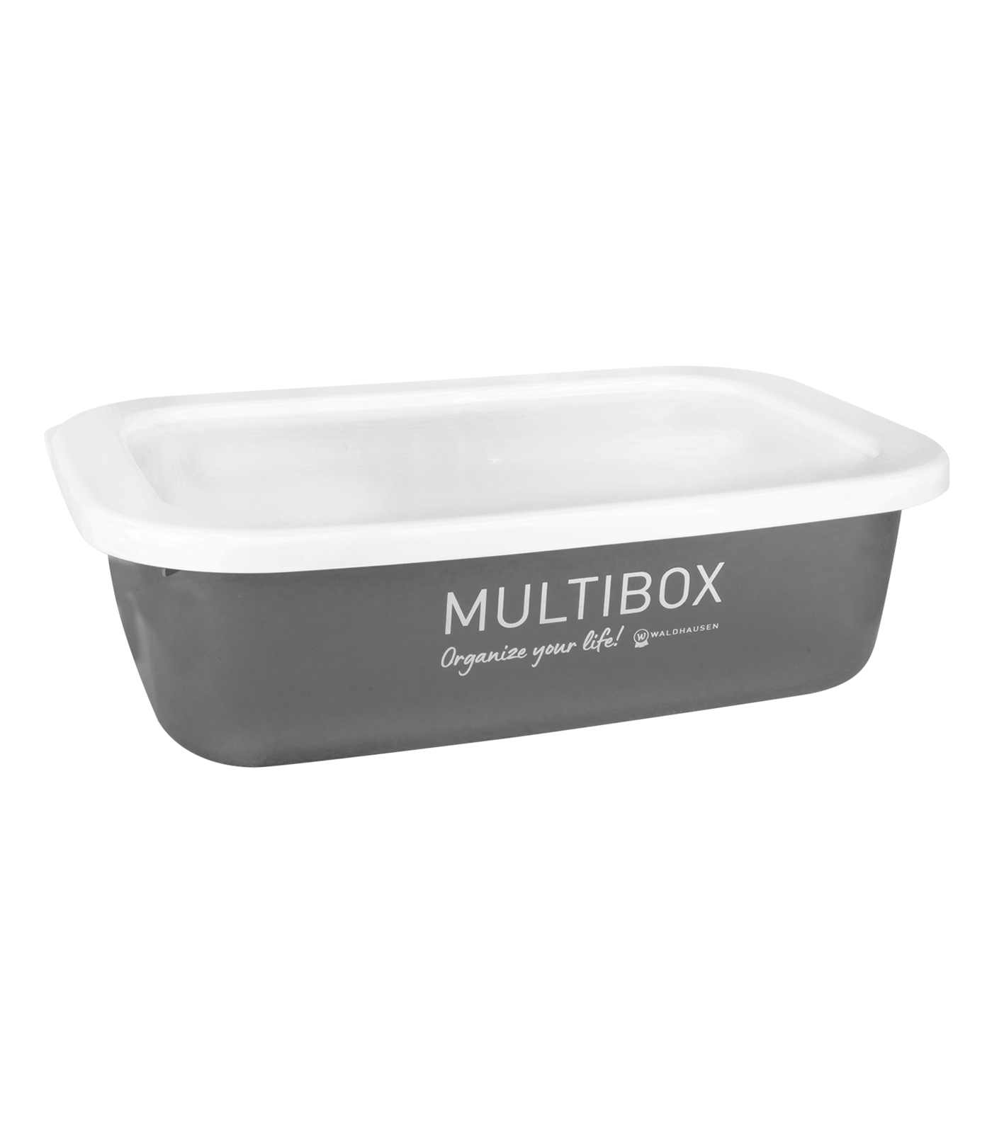 Waldhausen Multibox "Organize your life!" grau, mit Deckel, 3L