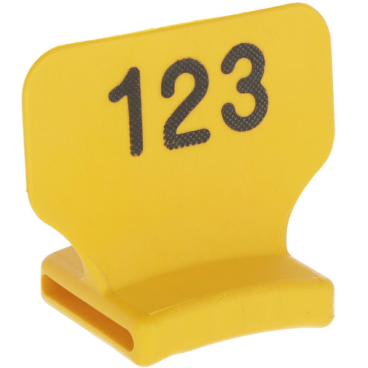 25x Halsbandnummern Nummernblock 226-250